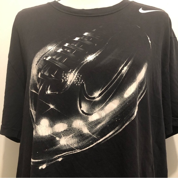 VTG Nike graphic black t-shirt football SZ  L - Picture 2 of 7